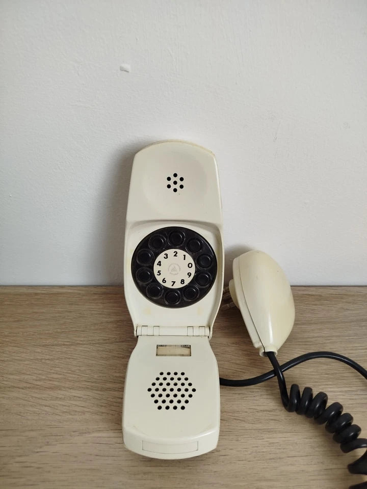 Telefono Grillo Vintage Epoca Anni 60 Design Zanuso Sapper Bianco Siemens Auso