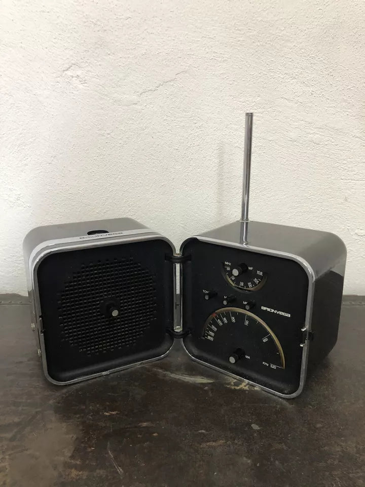 Radio Cubo Brionvega TS 502 Vintage Design Zanuso Sapper Colore Nero MoMa NYC