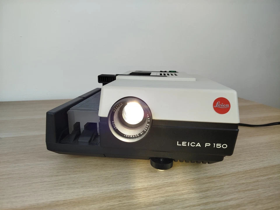 Proiettore Diapositive Leica P 150 Made In Germany Vintage Scatola E Istruzioni