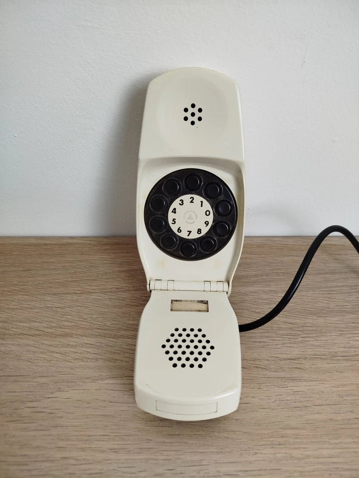 Telefono Grillo Vintage Epoca Anni 60 Design Zanuso Sapper Bianco Siemens Auso
