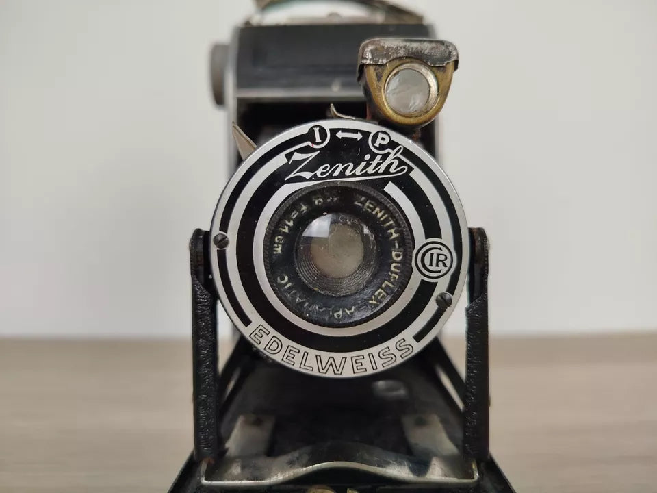 Fotocamera Zenith Edelweiss Macchina Fotografica Soffietto Vintage Epoca Antica