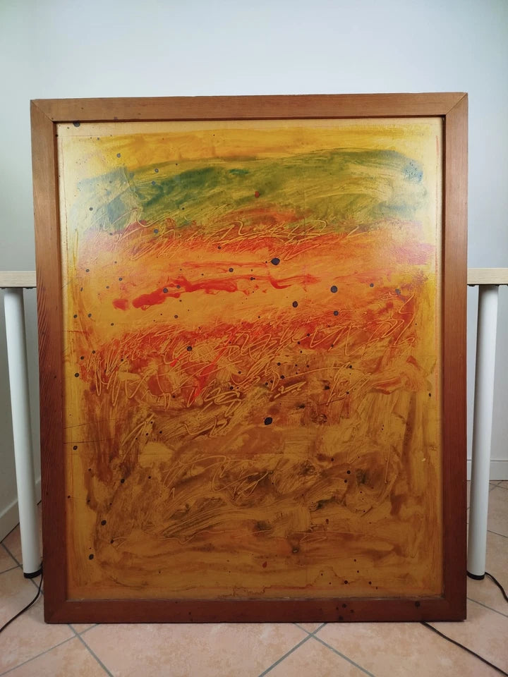 Quadro Lucio Bulgarelli Serie La Natura Anni 80 Pittore Vicentino Astrattista