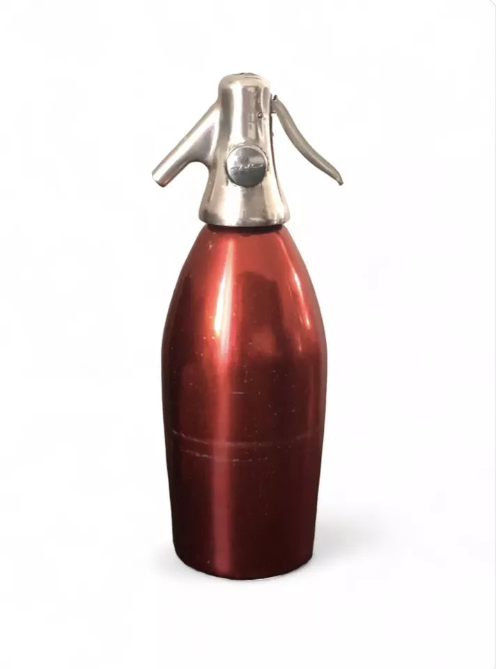 Seltz Sifoni Autoseltz SACCAB Vintage Rosso Design Sergio Asti Epoca Alluminio