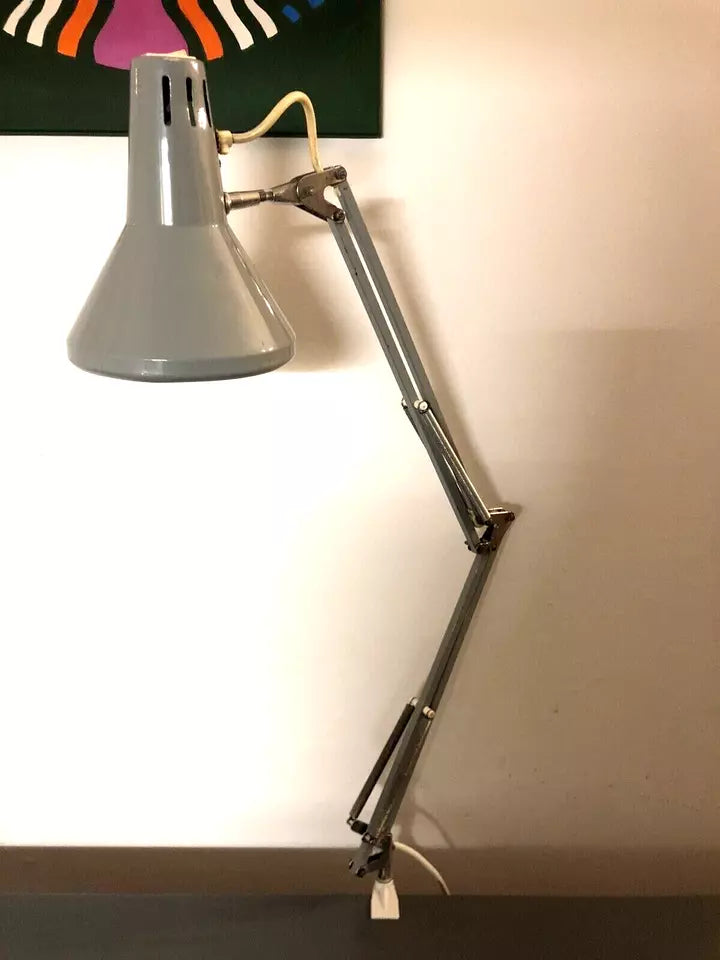 Lampada Snodabile Vintage Seminara Industriale Ministeriale Officina Grigio