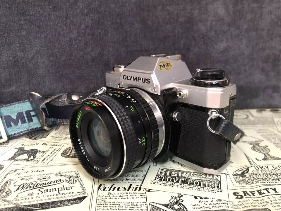 Fotocamera Analogica Reflex Olympus OM 10 35 MM Analogica Con Obiettivo Panagor