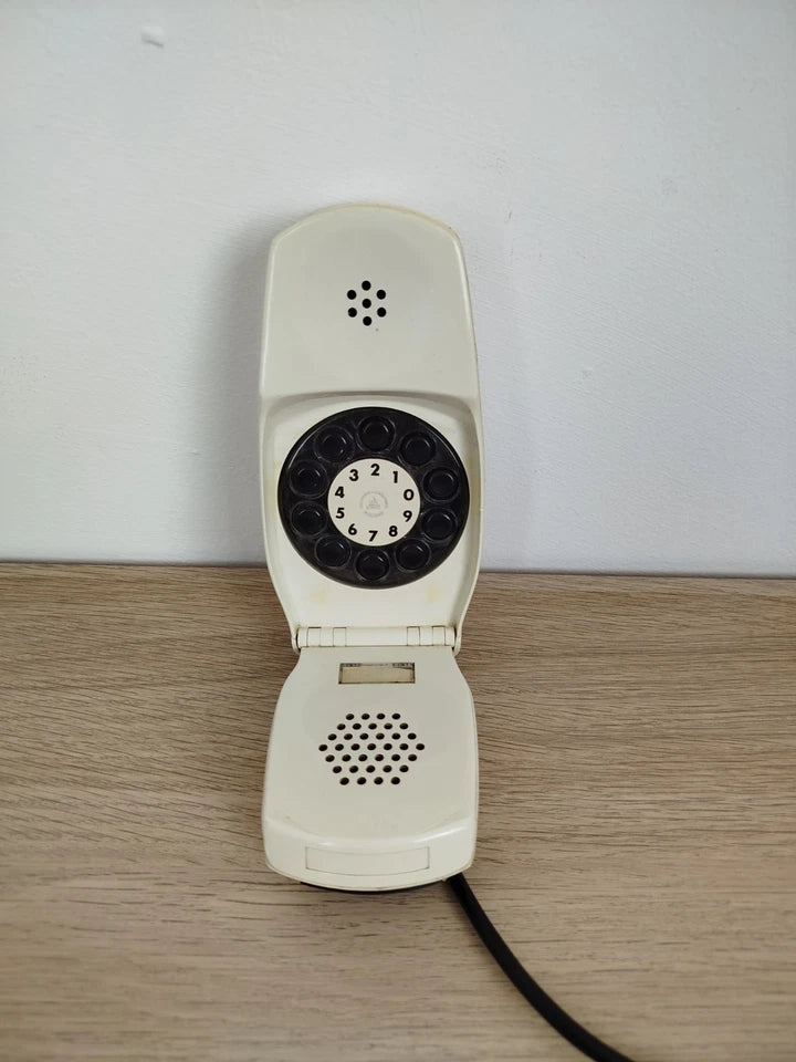 Telefono Grillo Vintage Epoca Anni 60 Design Zanuso Sapper Bianco Siemens Auso