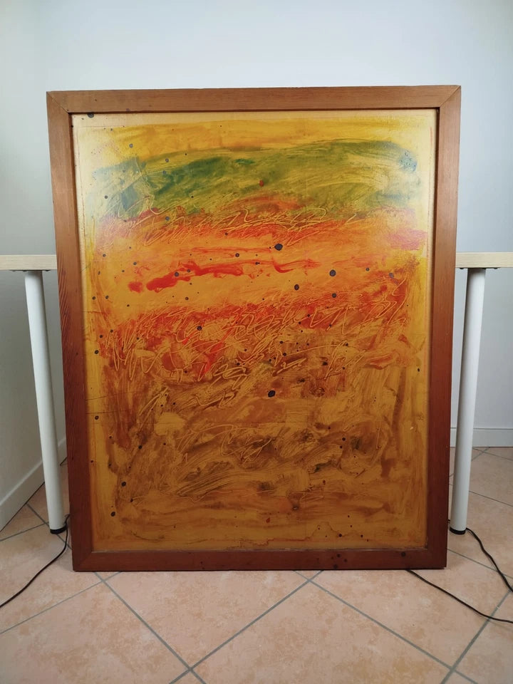 Quadro Lucio Bulgarelli Serie La Natura Anni 80 Pittore Vicentino Astrattista