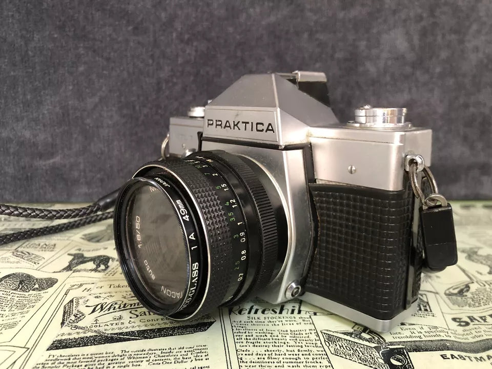 Fotocamera Analogica Praktica MTL 3 Vintage Obiettivo Pentacon Auto 1.8/50 Multi