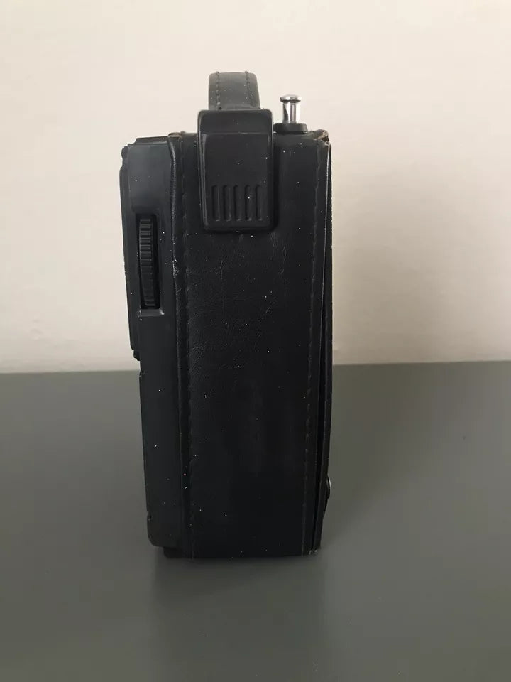 Radio Portatile Vintage Tiger 112 SG-1264A Am Fm Epoca Anni 70 Con Custodia Nera