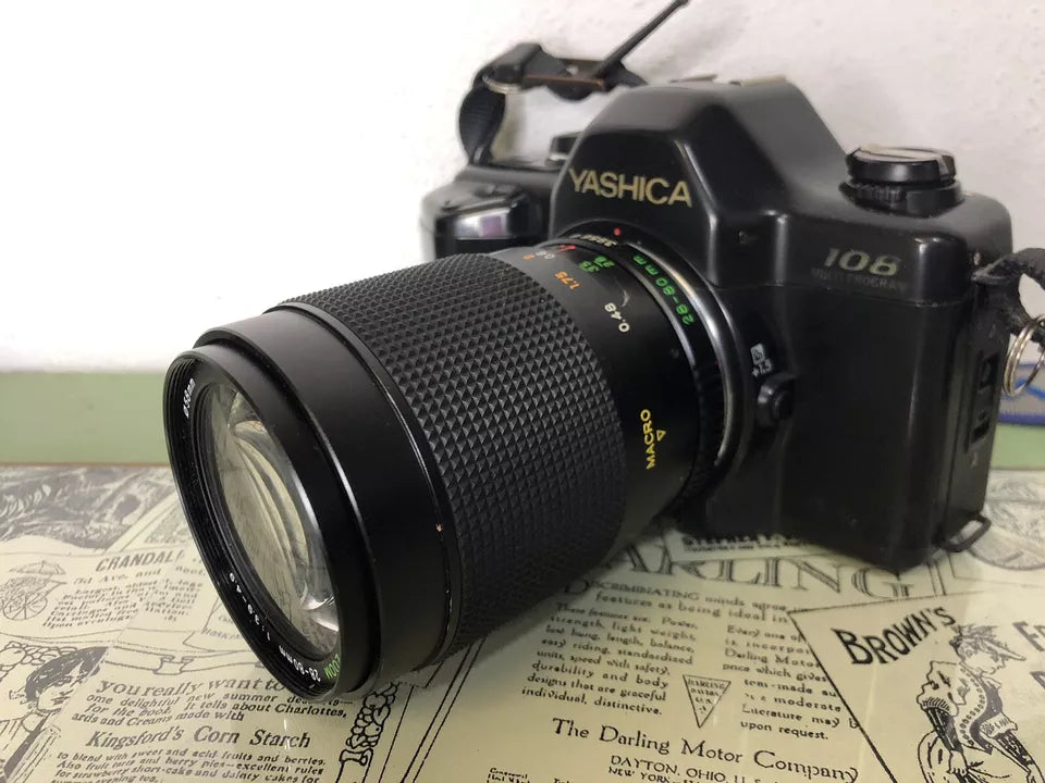 Fotocamera Analogica Reflex Yashica 108 Multi Program Kyocera Japan E Obiettivo