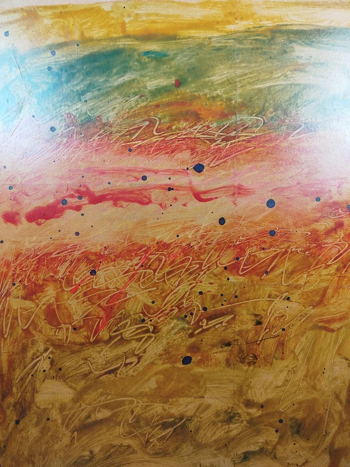 Quadro Lucio Bulgarelli Serie La Natura Anni 80 Pittore Vicentino Astrattista
