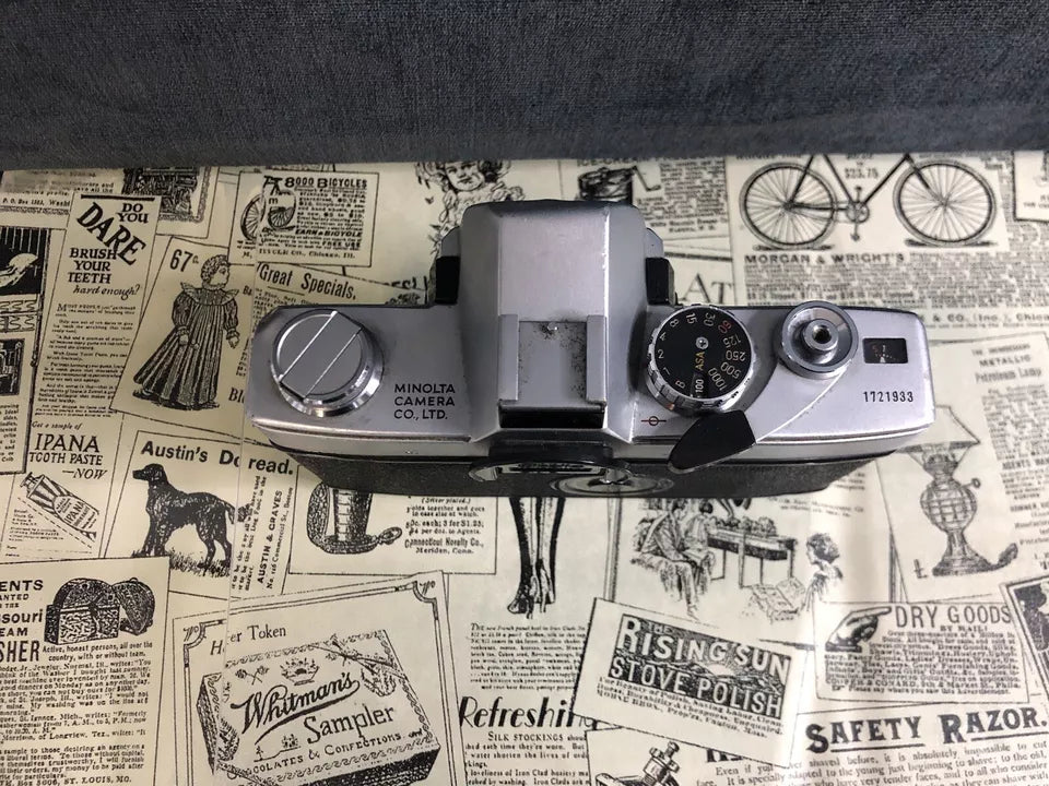 Fotocamera Analogica Minolta SR T 101 Vintage Anni 60 Reflex Corpo E Manuale Uso