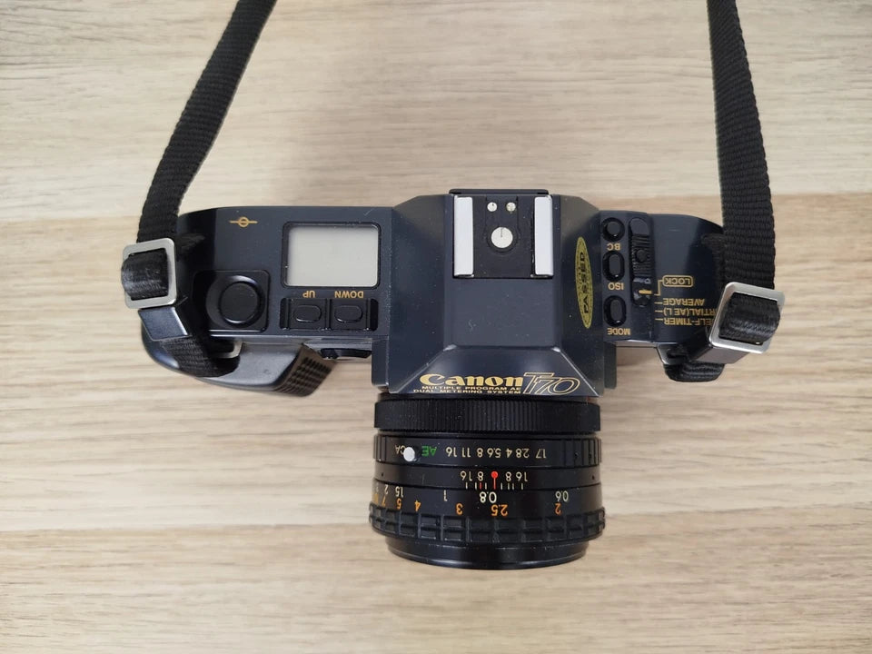 Fotocamera Analogica Canon T 70 35mm Relflex Con Obiettivo Maginon Serie G