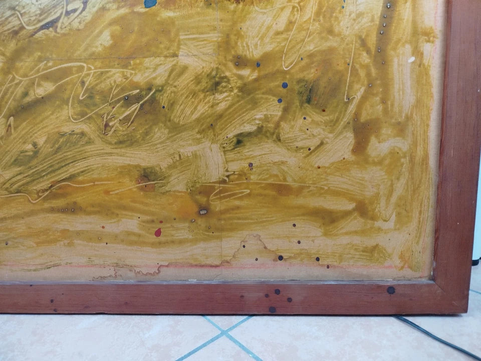 Quadro Lucio Bulgarelli Serie La Natura Anni 80 Pittore Vicentino Astrattista