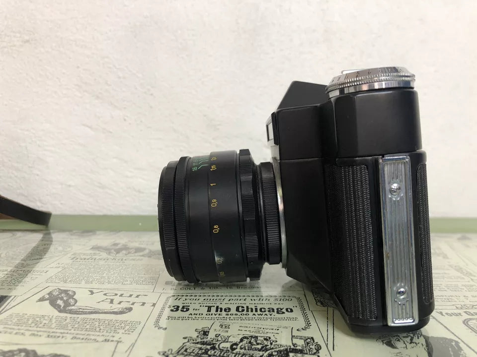 Fotocamera Analogica Zenit E URSS Atemsa 35mm Reflex Obiettivo Helios 44-2 Vite