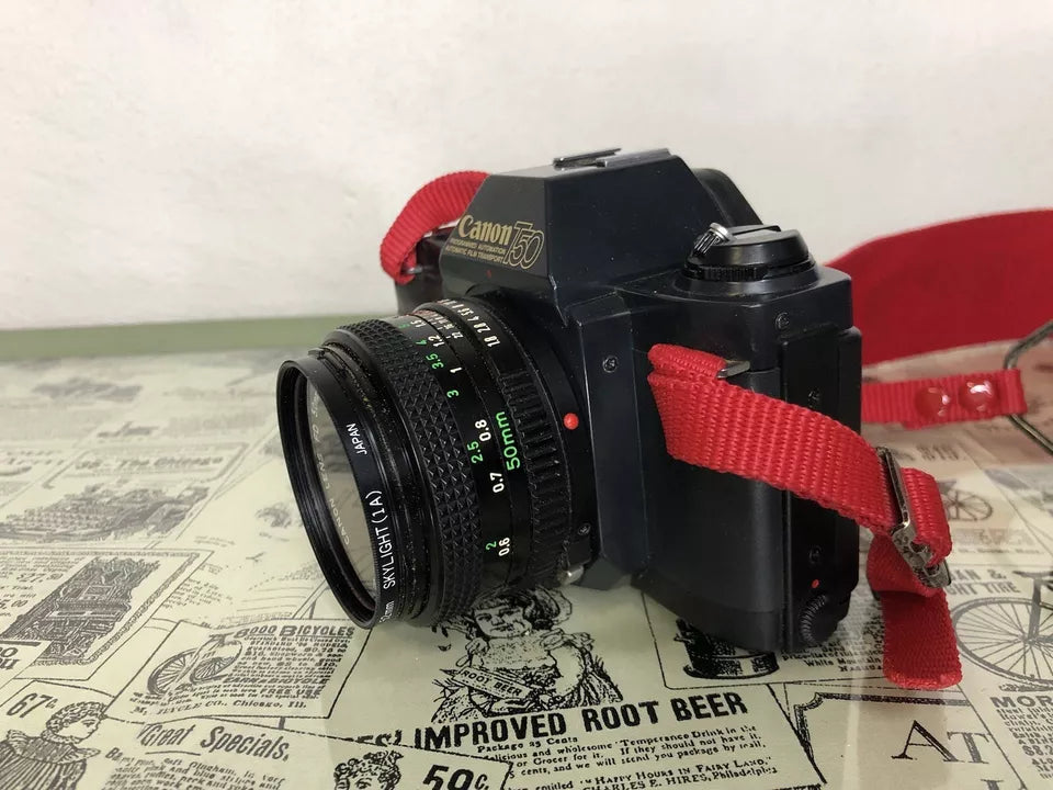 Fotocamera Analogica Canon T50 35mm Relflex Con Obiettivi Borsa Filtri Tracolla