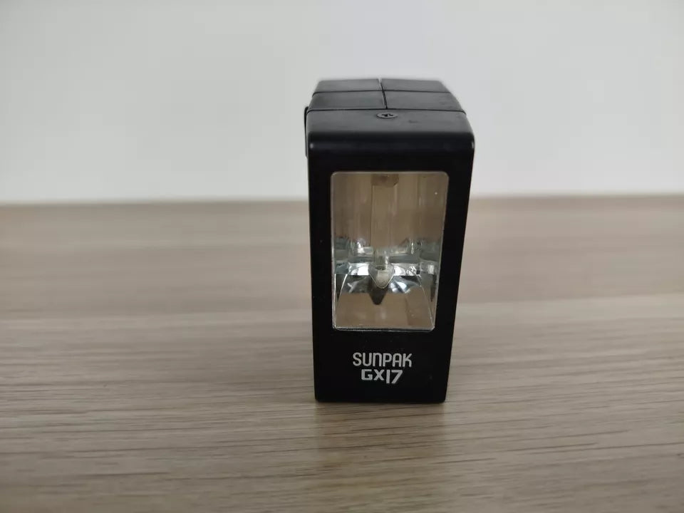 Flash Sunpak GX17 Vintage Per Fotocamere Analogiche E Digitali Attacco Hot Shoe