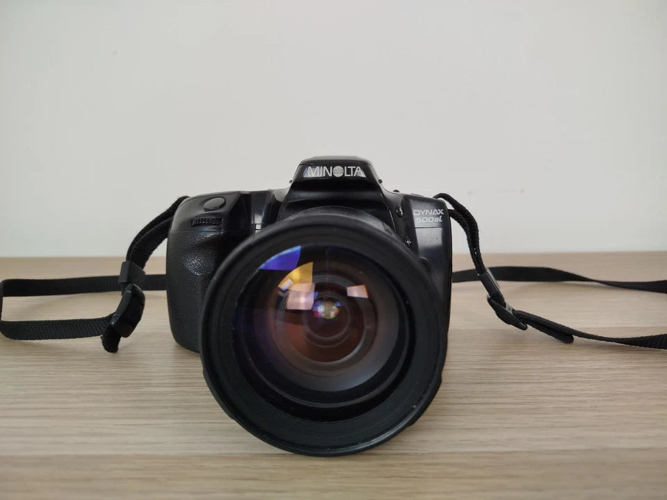 Fotocamera Analogica Minolta Dynax 500Si Obiettivo Tamron Aspherical AF 28-200