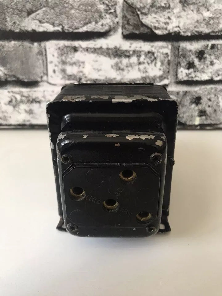 Trasformatore Vintage Rega Lux VA 50 Nero In Metallo Nero Epoca 8/12/24 Volt