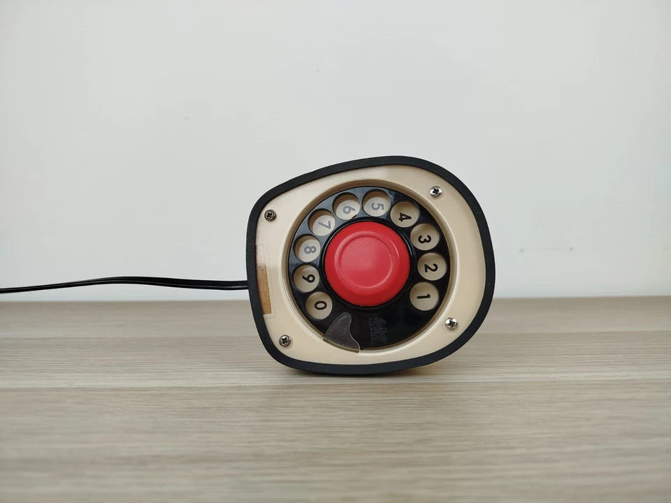 Telefono Disco Ericsson Ericofon Cobra Vintage Epoca Anni 50 Bianco Gösta Thames