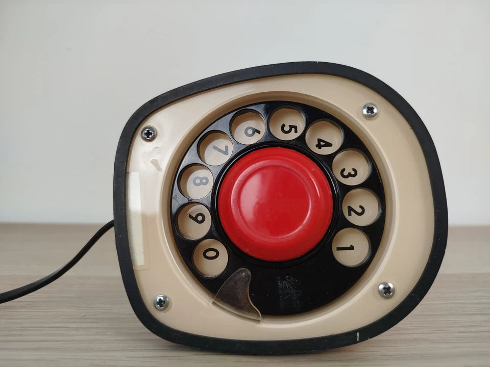 Telefono Disco Ericsson Ericofon Cobra Vintage Epoca Anni 50 Rosso Gösta Thames