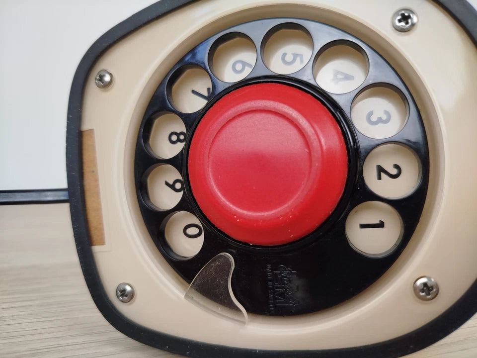 Telefono Disco Ericsson Ericofon Cobra Vintage Epoca Anni 50 Bianco Gösta Thames