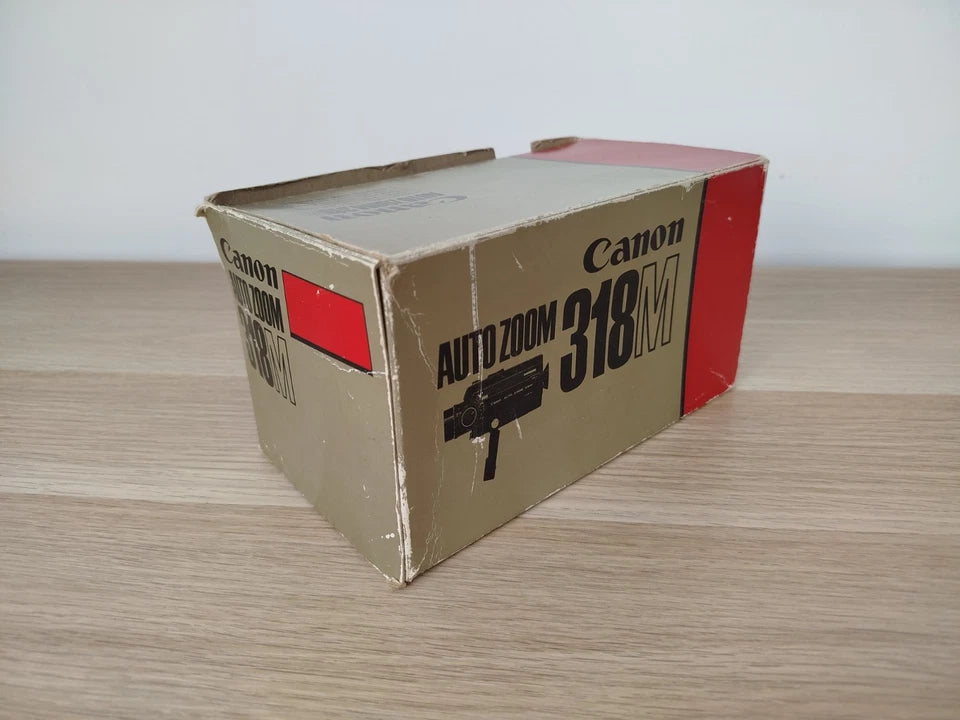 Cinepresa Super 8 Canon Auto Zoom 318M Scatola Istruzioni Custodia Vintage