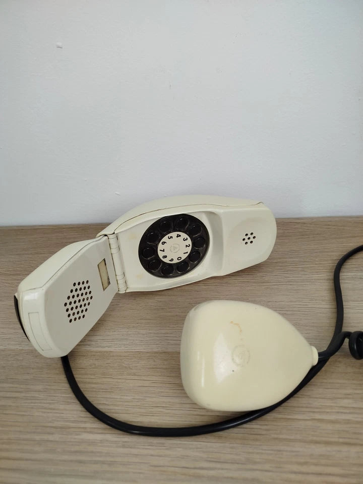 Telefono Grillo Vintage Epoca Anni 60 Design Zanuso Sapper Bianco Siemens Auso