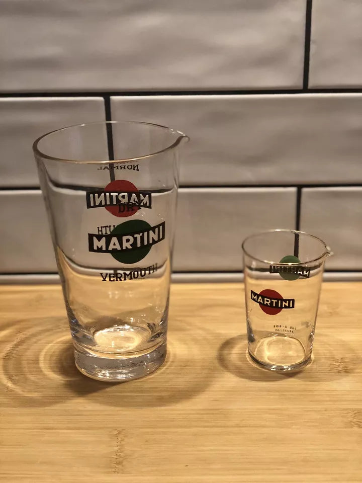 Martini Vermouth Coppia Dosatori Cocktail Vintage Mix Dry Normal Per Bicchieri