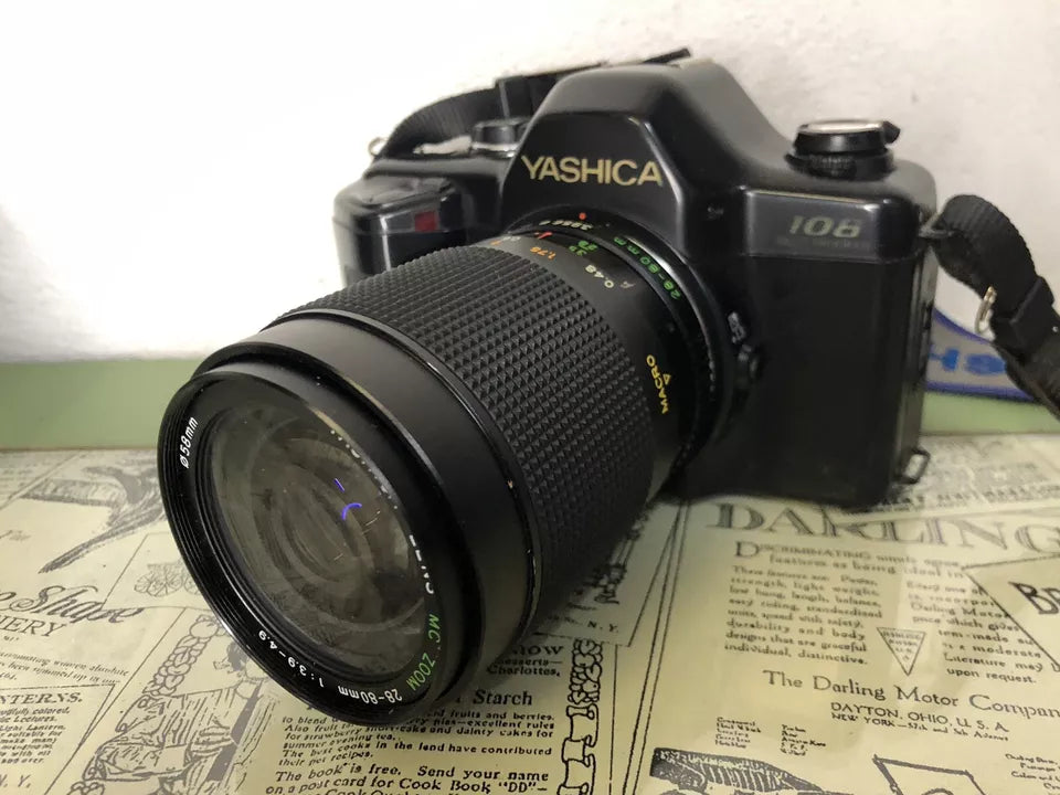 Fotocamera Analogica Reflex Yashica 108 Multi Program Kyocera Japan E Obiettivo