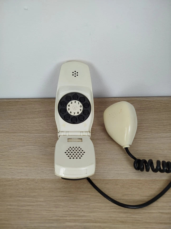 Telefono Grillo Vintage Epoca Anni 60 Design Zanuso Sapper Bianco Siemens Auso
