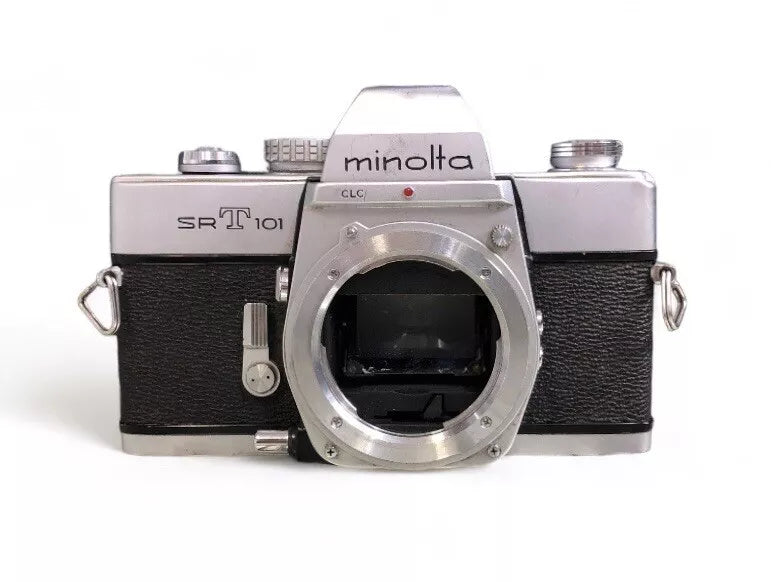 Fotocamera Analogica Minolta SR T 101 Vintage Anni 60 Reflex Corpo E Manuale Uso