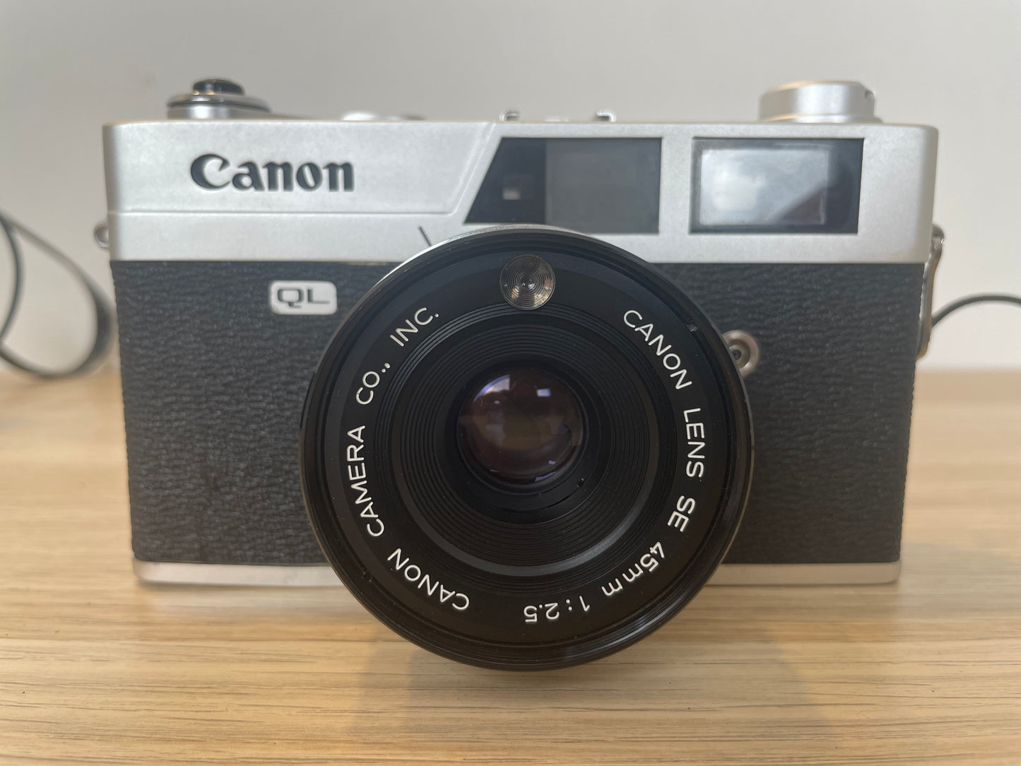 Fotocamera Analogica Canon Canonet QL25 Telemetro 35mm Obiettivo Vintage Nera