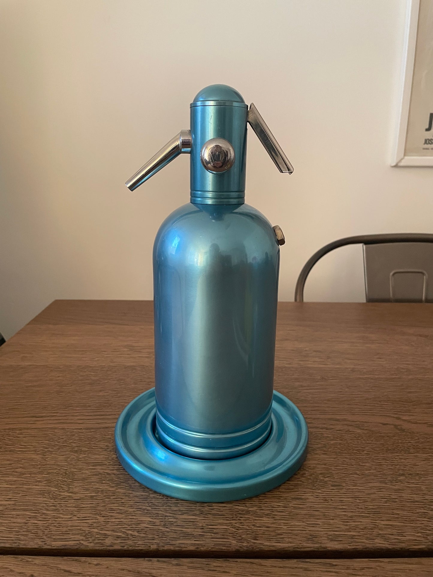 Seltz Sifone Autoseltz SACCAB Azzurro Design Sergio Asti Scatola Cartucce libretto istruzioni