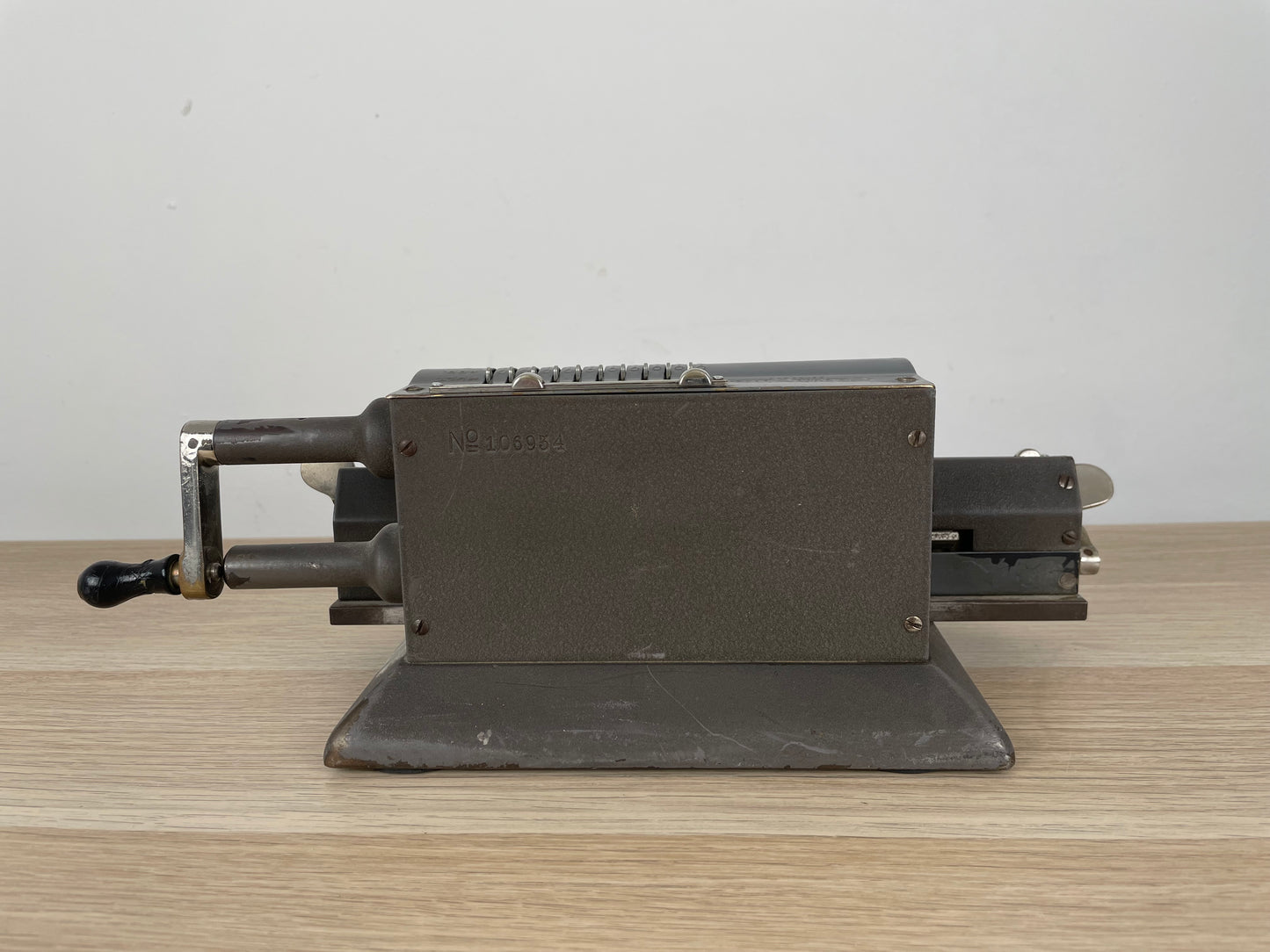 Antica E Rara Calcolatrice Manuale Original Odhner Made In Sweden Vintage Epoca