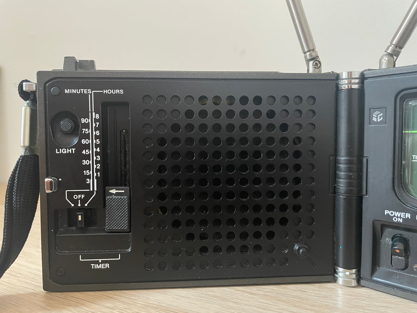 Radio Portatile Sony ICF 7800 Am Fm Vintage Anni 70 Made In Japan Nero Antenna