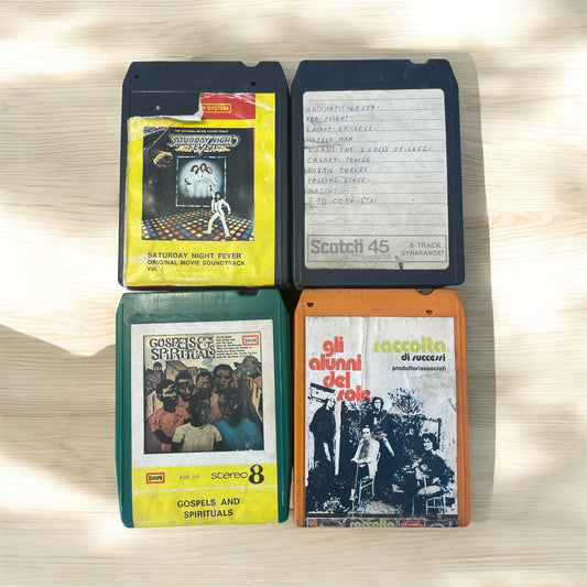 Lotto 4 Cassette Stereo 8 Gli Alunni Del Sole Gospel Saturday Night Fever Vari
