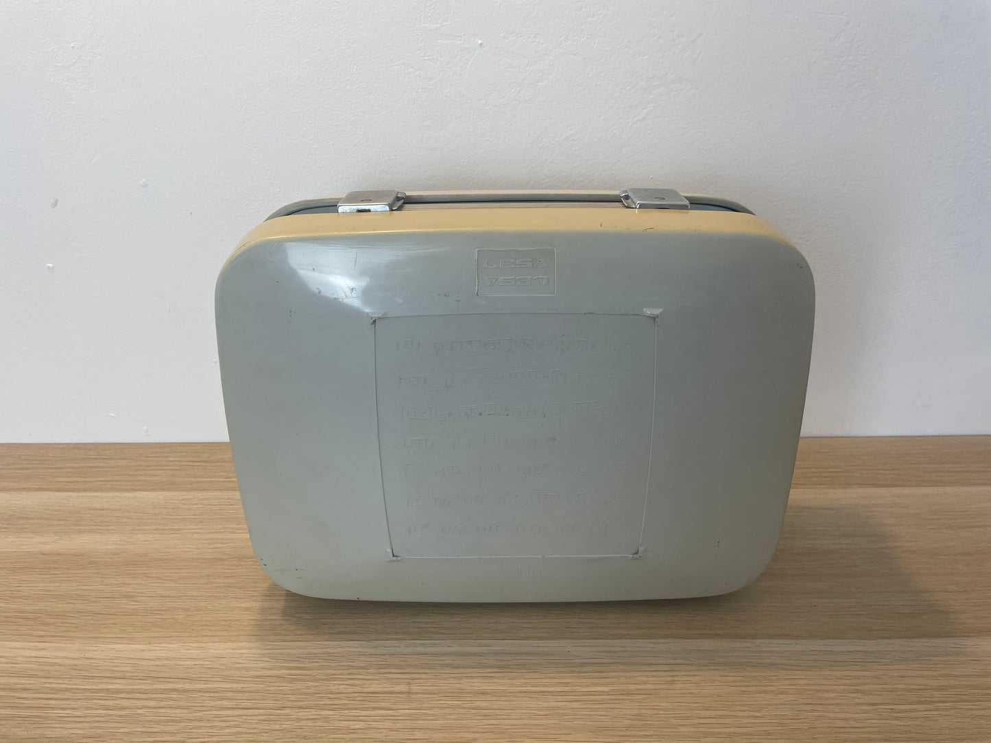 Fonovaligia Lesa LF 470 Vintage Epoca Anni 60 Per Pezzi Di Ricambio Grigia E Blu
