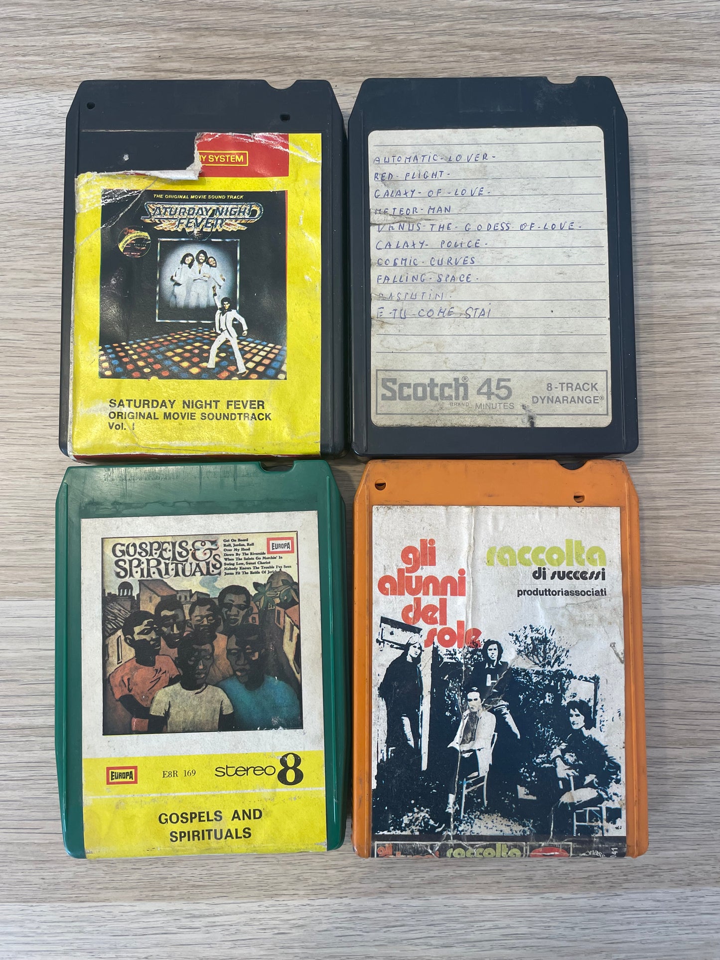 Lotto 4 Cassette Stereo 8 Gli Alunni Del Sole Gospel Saturday Night Fever Vari