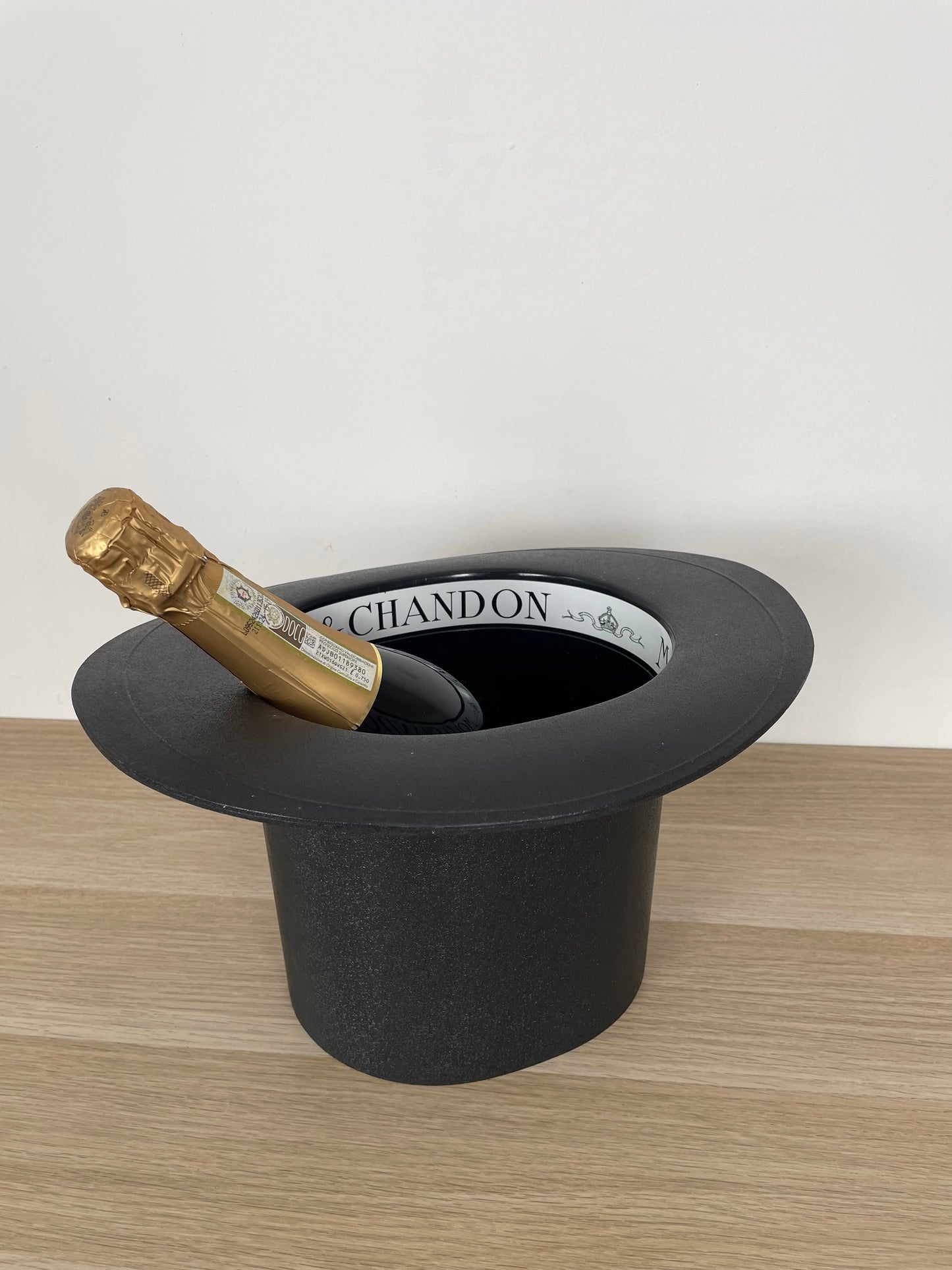 Glacette Secchiello Ghiaccio Moët & Chandon Francia Vintage Cilindro Nero Raro