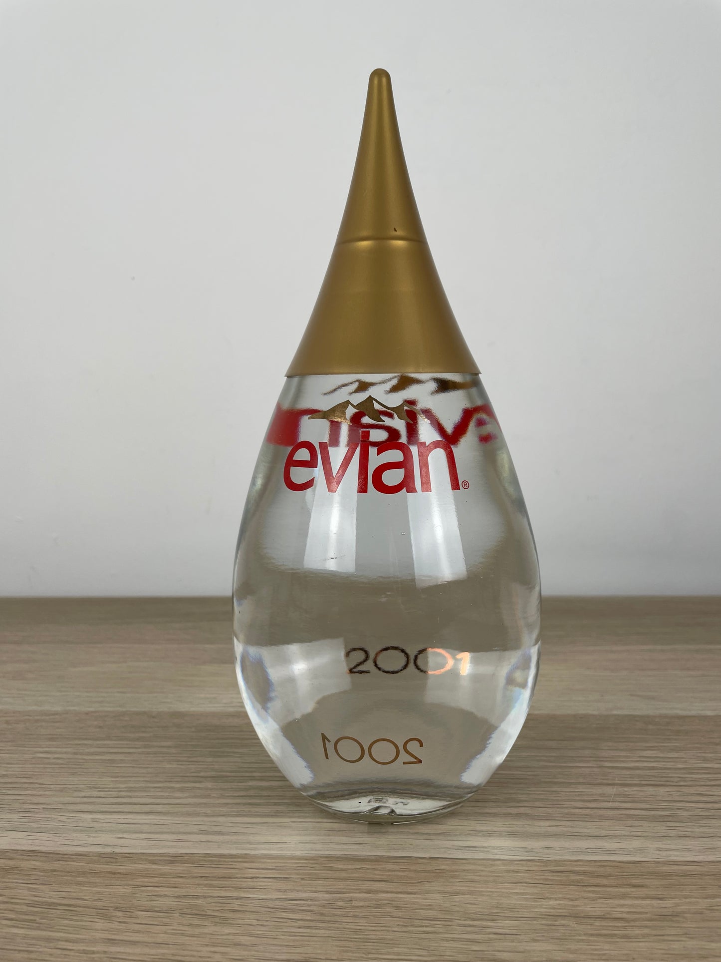Bottiglia Promozionale Goccia Acqua Evian Anno 2001 Serie Limitata Teardrop Raro