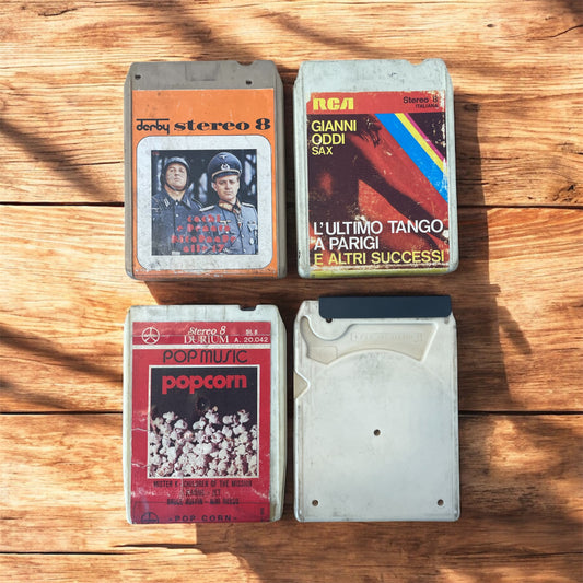 Lotto 4 Cassette Stereo 8 Ultimo Tango A Parigi Popcorn Cochi E Renato Varie AAV