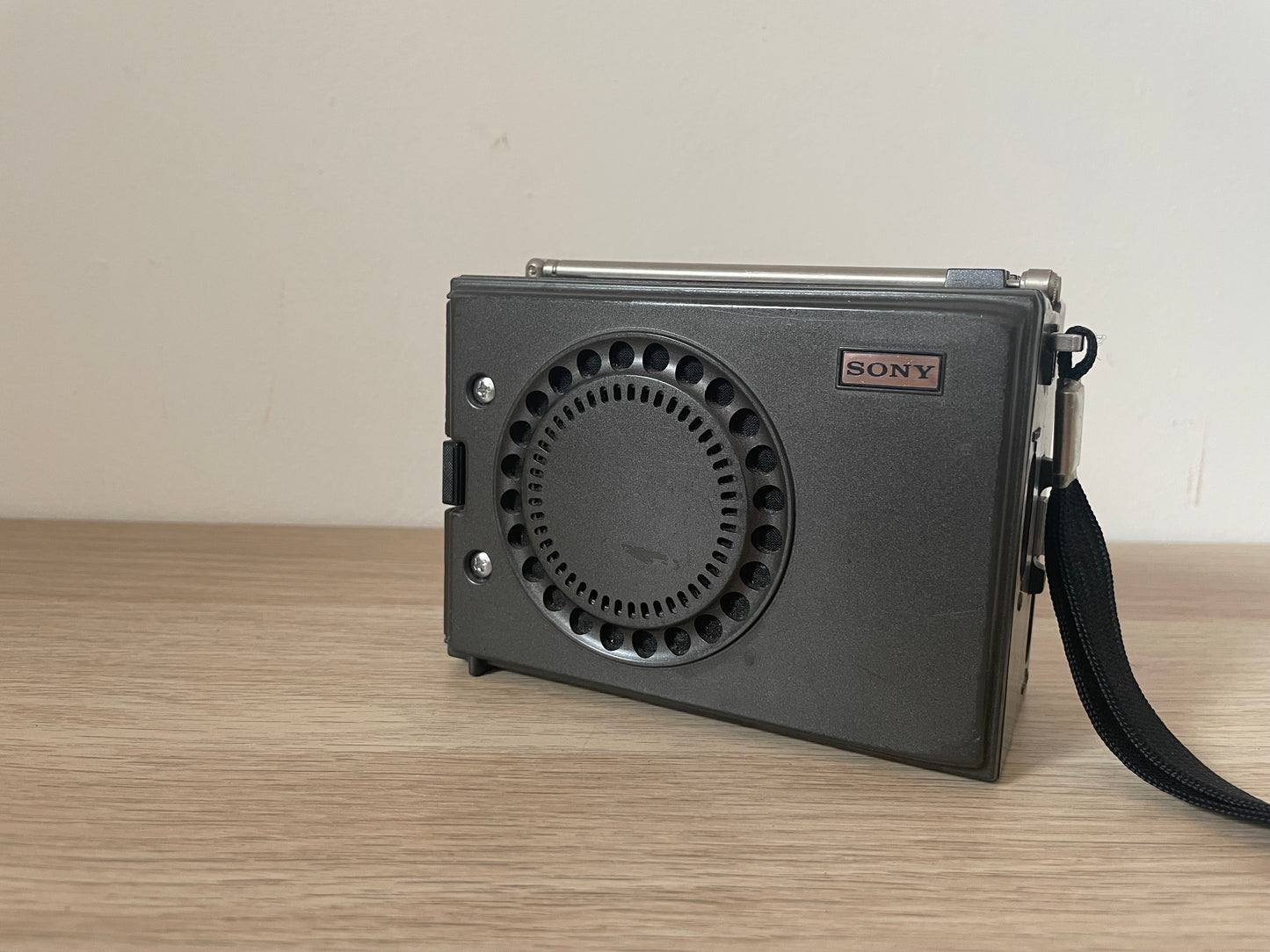 Radio Portatile Sony ICF 7800 Am Fm Vintage Anni 70 Made In Japan Nero Antenna