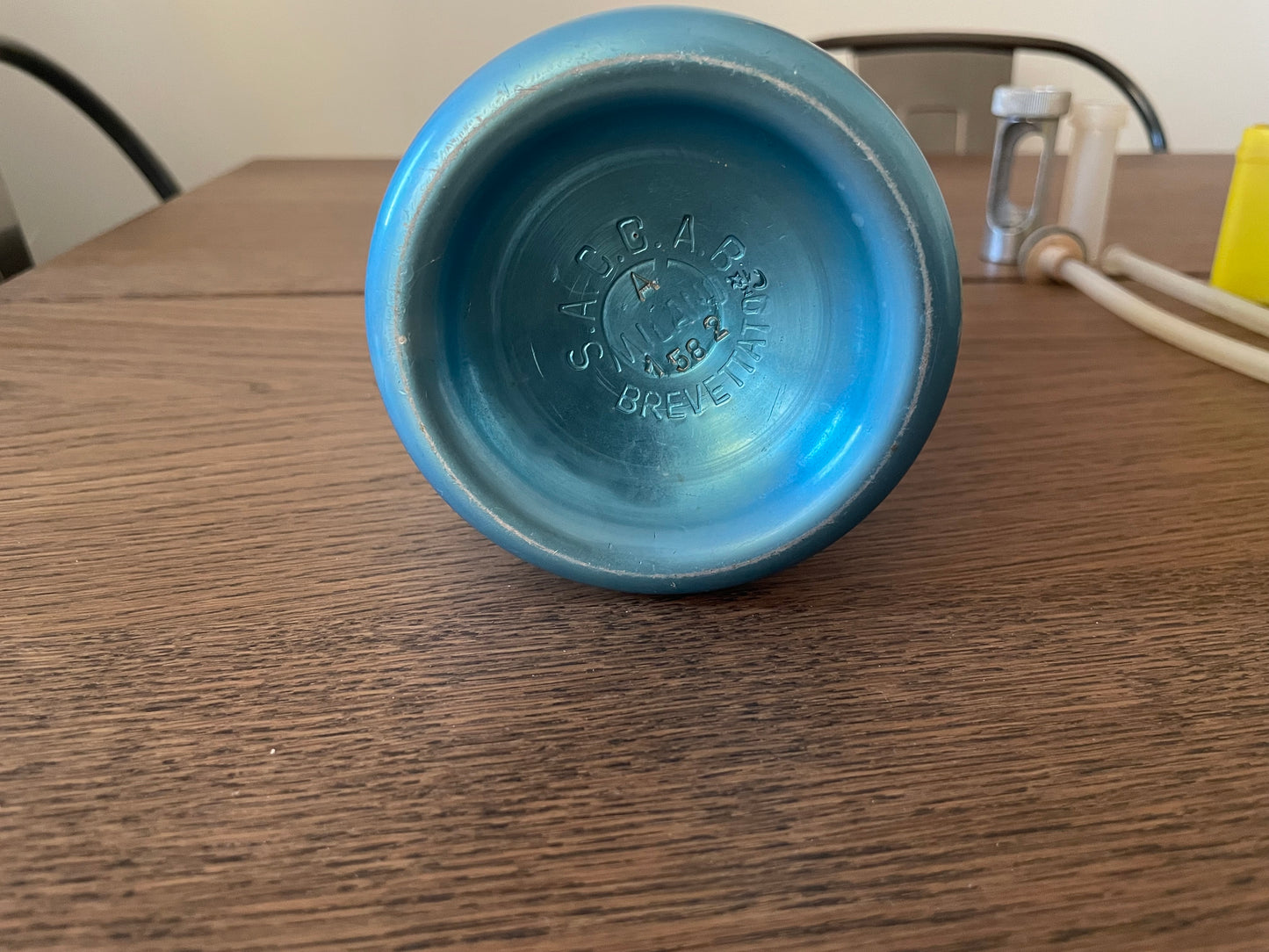 Seltz Sifone Autoseltz SACCAB Azzurro Design Sergio Asti Scatola Cartucce libretto istruzioni