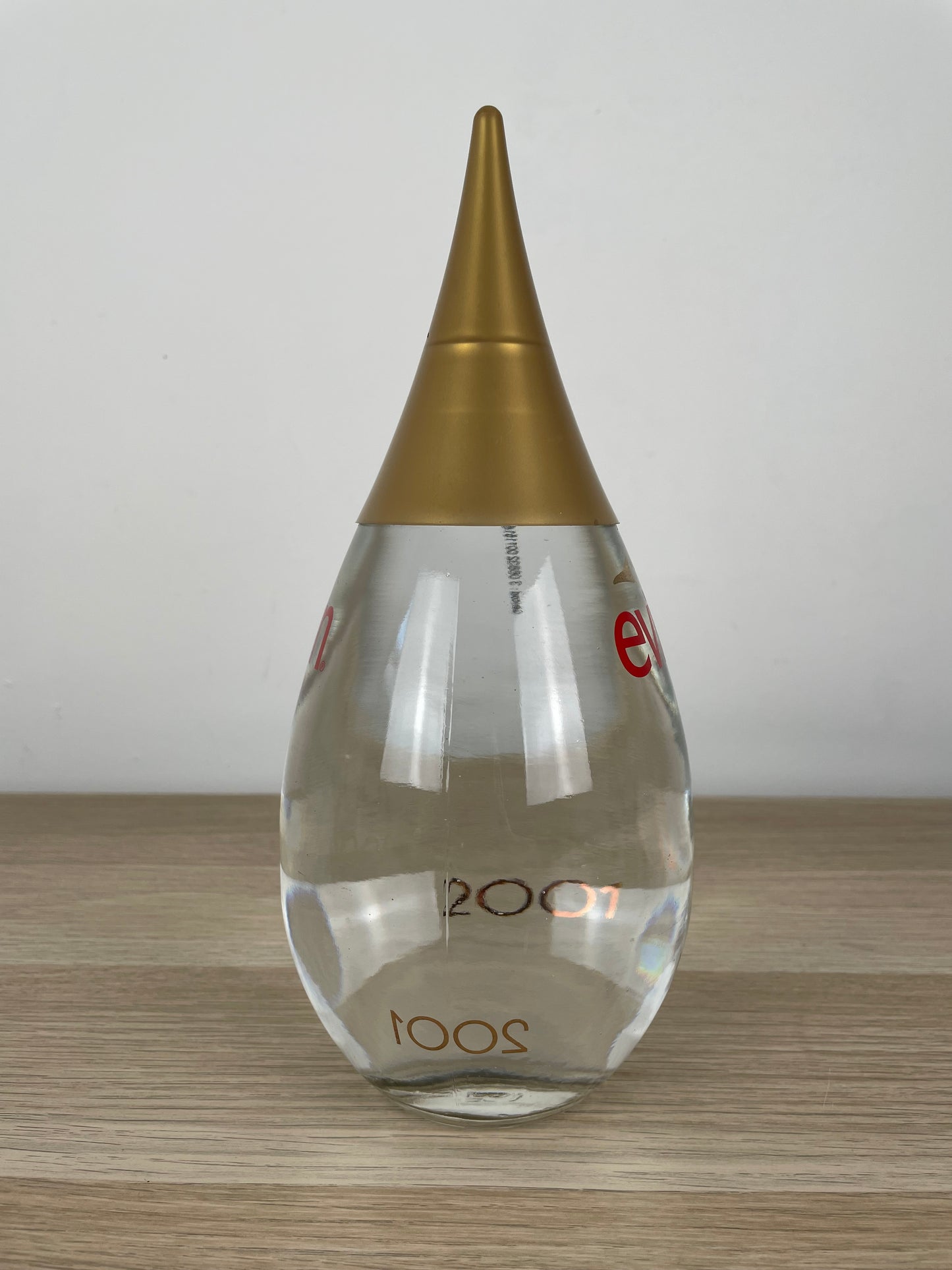 Bottiglia Promozionale Goccia Acqua Evian Anno 2001 Serie Limitata Teardrop Raro