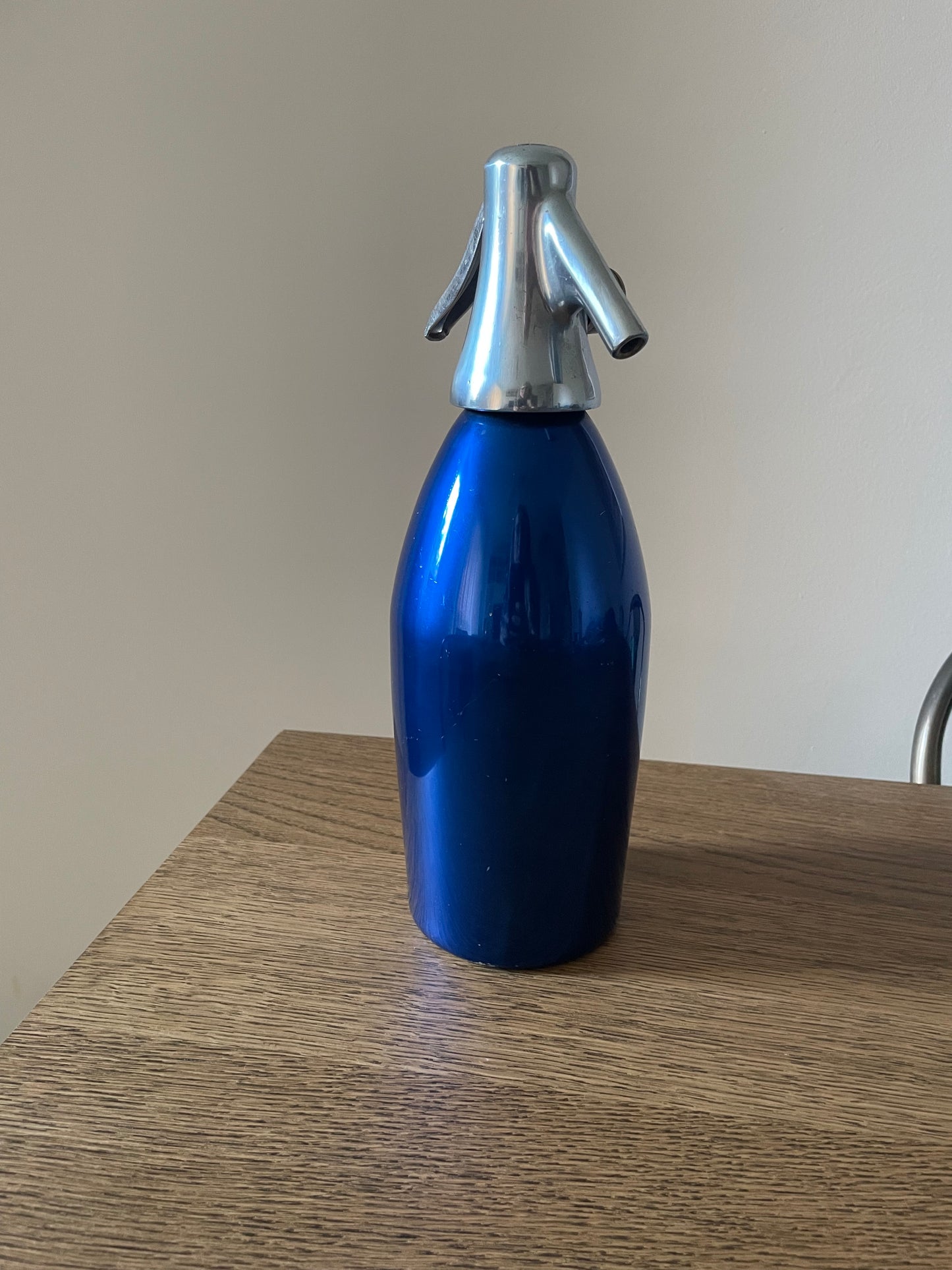 Sifone per Seltz Autoseltz SACCAB Vintage Blu Design Sergio Asti Alluminio