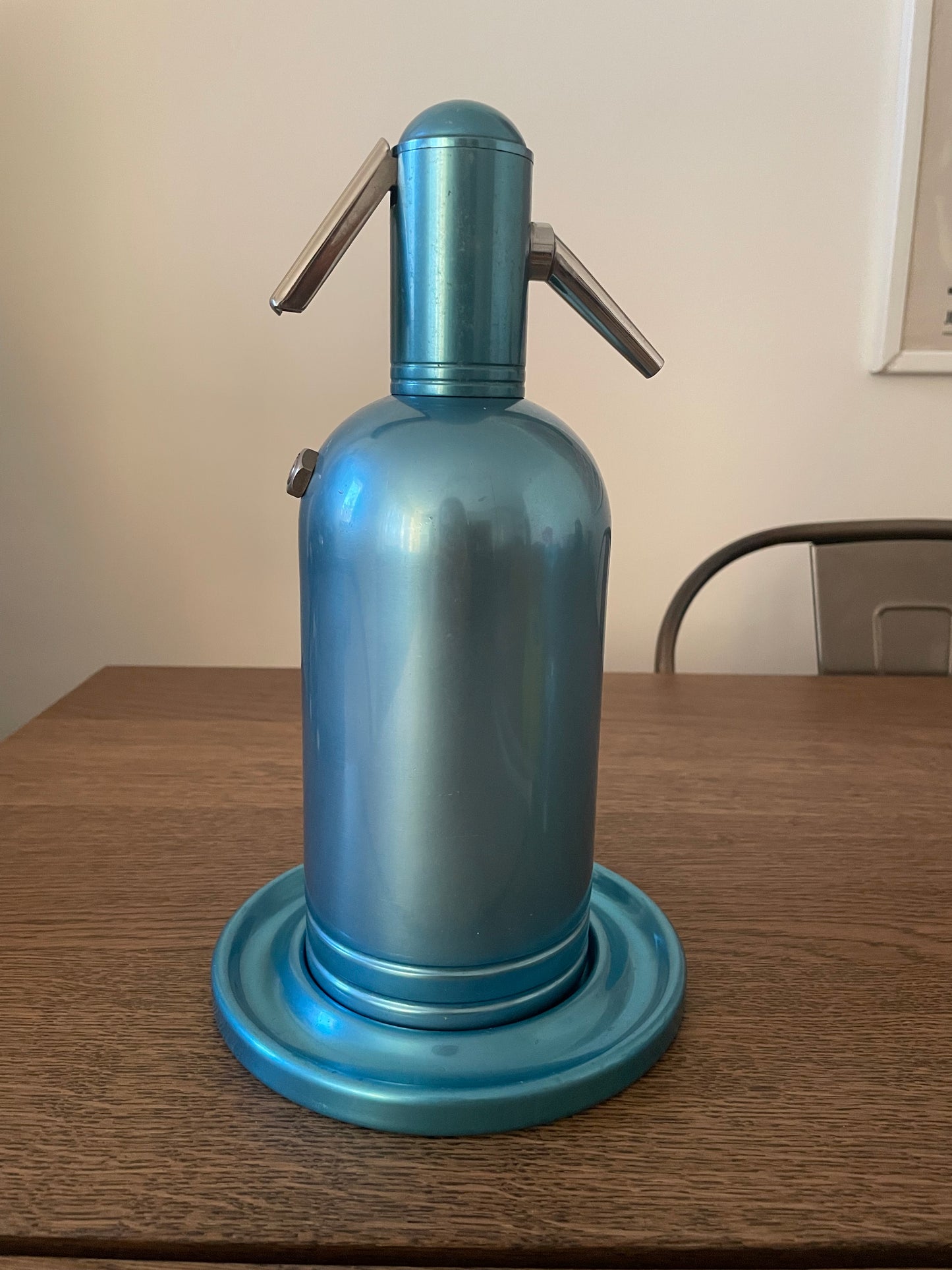 Seltz Sifone Autoseltz SACCAB Azzurro Design Sergio Asti Scatola Cartucce libretto istruzioni