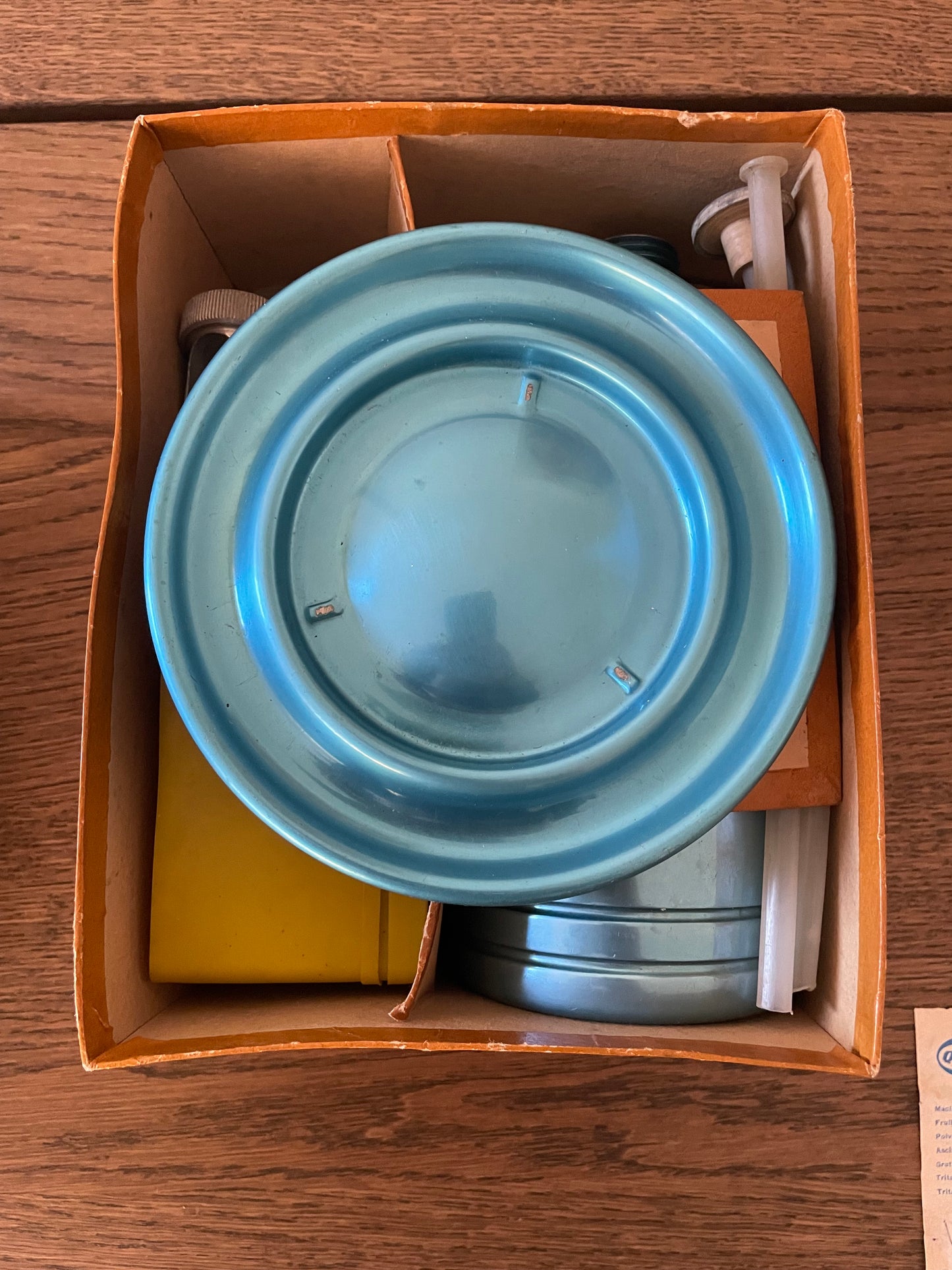 Seltz Sifone Autoseltz SACCAB Azzurro Design Sergio Asti Scatola Cartucce libretto istruzioni