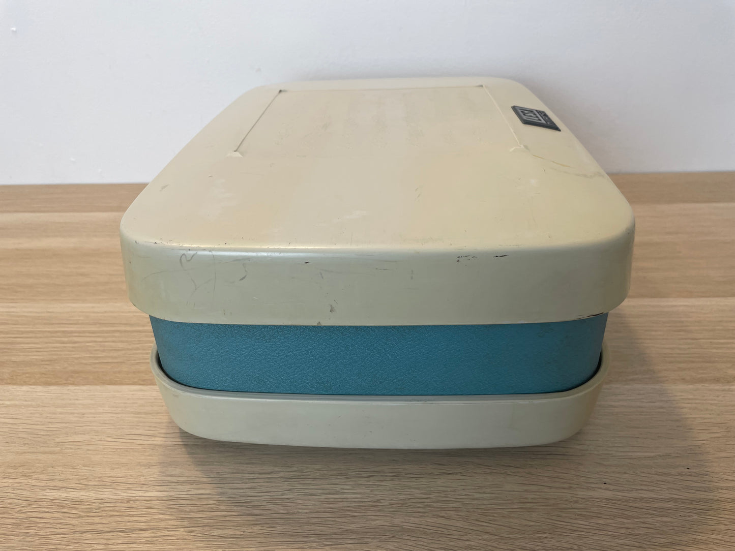 Fonovaligia Lesa LF 470 Vintage Epoca Anni 60 Per Pezzi Di Ricambio Grigia E Blu