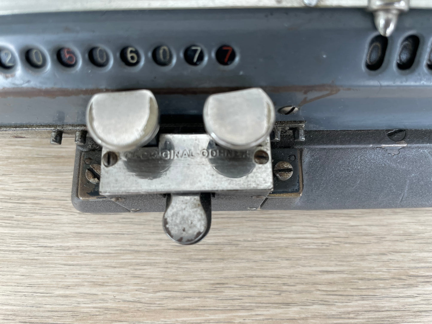 Antica E Rara Calcolatrice Manuale Original Odhner Made In Sweden Vintage Epoca